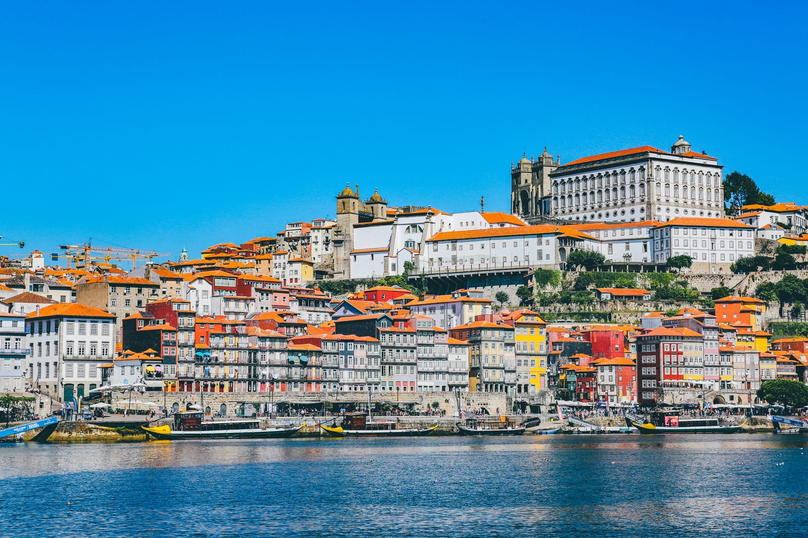 Porto riverfront at sunset